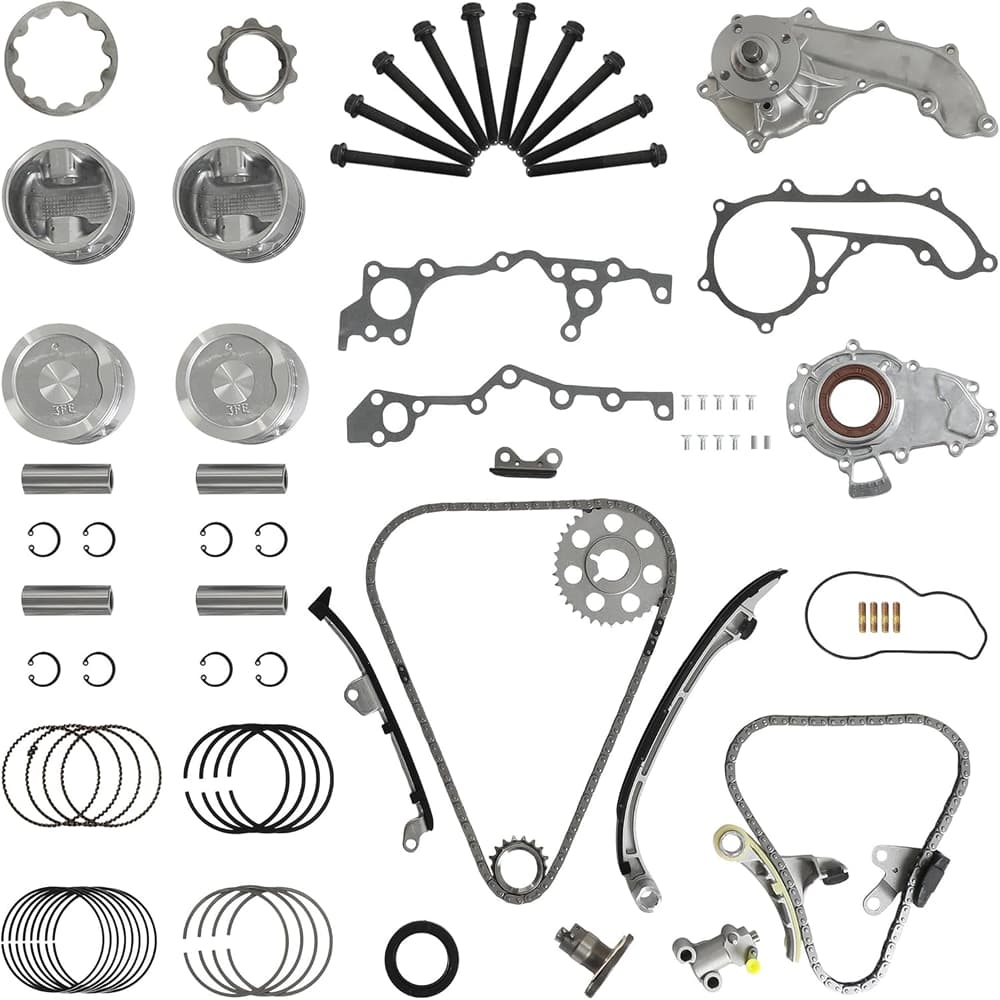 Toyota 2.7L 3RZfe Timing Chain Kit With Piston Water And Oil Pump