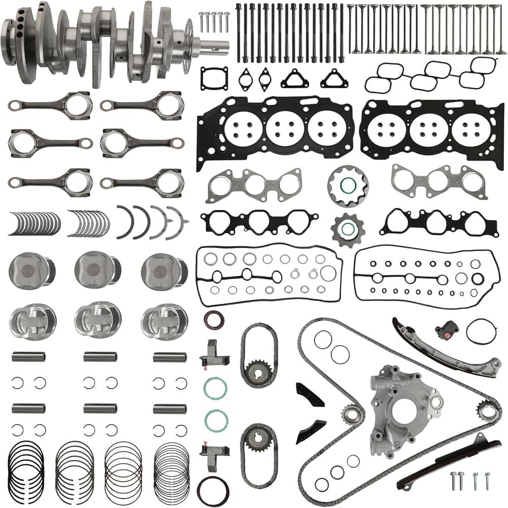 Toyota 4.0 1GRFE Overhaul Crankshaft Kit With Piston Connecting Timing Chain Kit Bearing 
