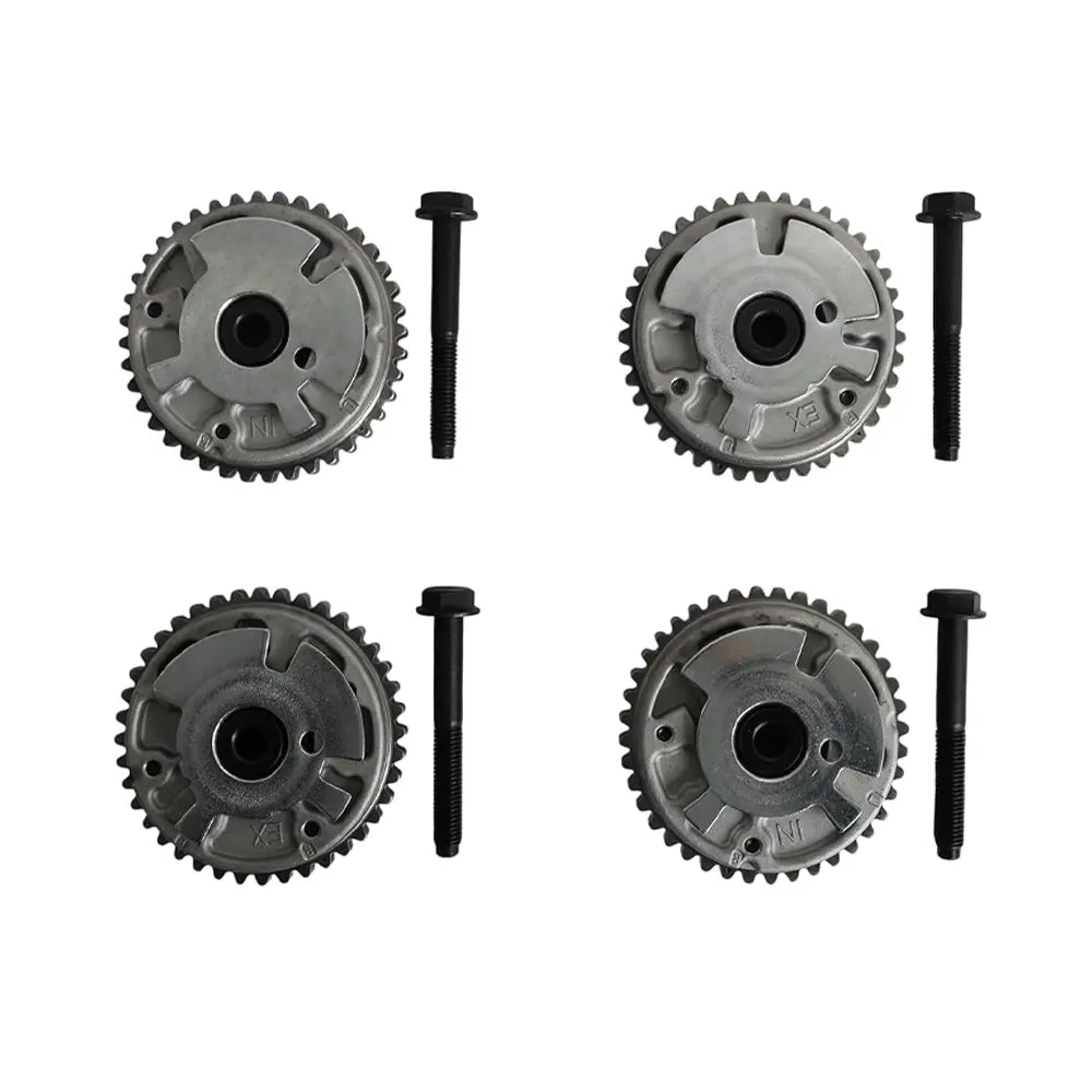 4 VVT Camshaft Phasers with Bolts, Engine Timing Sprockets for Car Engine Repair