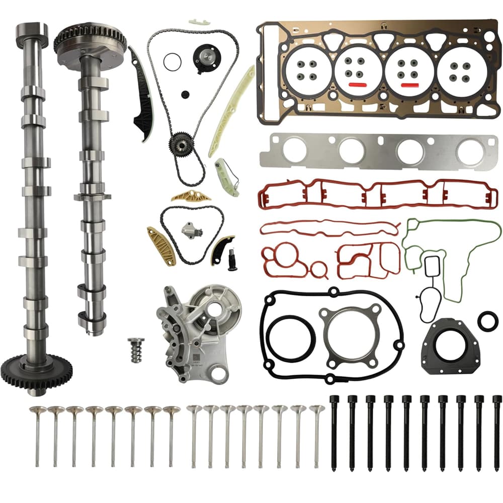 VW 2.0 Camshaft Kit Timing Chain Intake and Exhaust Valves