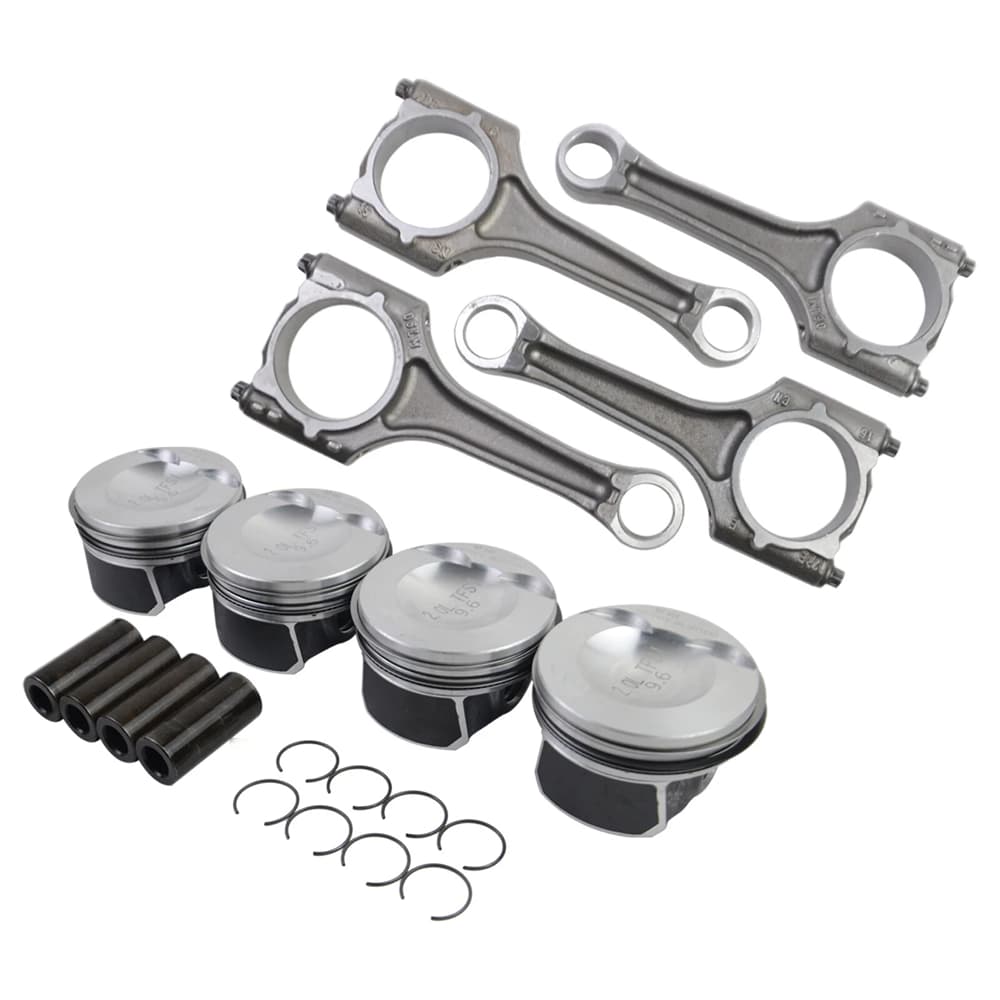 VW 2.0 Engine Piston Kit With Piston Ring Connecting Rod