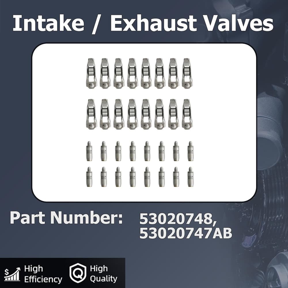 Valve Lifter Rocker Arm Set Fit Jeep Dodge 4.7L V8 1999-2007 Engine Valve Train Replacement Kit
