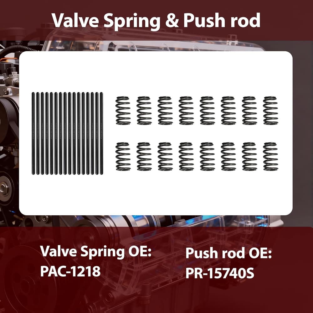 Gen3 LS Valve Springs & Push Rod Set Fit GM Chevy Silverado GMC Sierra 4.8L 5.3L V8
