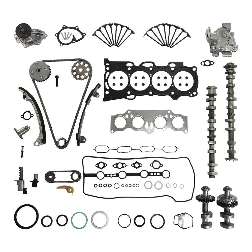 Complete Engine Overhaul Rebuild Kit Full Gasket Timing Chain Camshaft Valve For Toyota 2AZ-FE 2.4L
