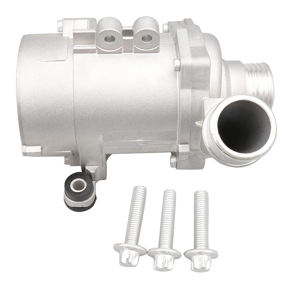 Electric Water Pump Assembly for BMW N52 3.0L, Complete with Mounting Bolts & O-Rings, Silver Engine Cooling Part