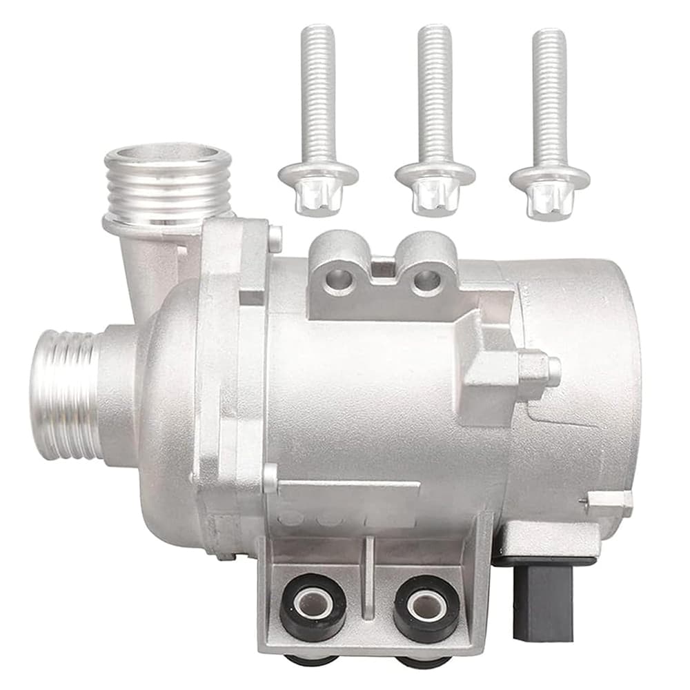 Electric Water Pump for BMW N52 3.0L, Dual Inlet Ports & Mounting Hardware Kit