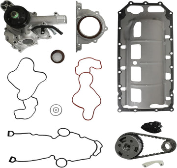Timing Chain Kit with Water Pump, Gaskets, Seals & Oil Pan Gasket - Complete Engine Timing Set for Automotive Repair