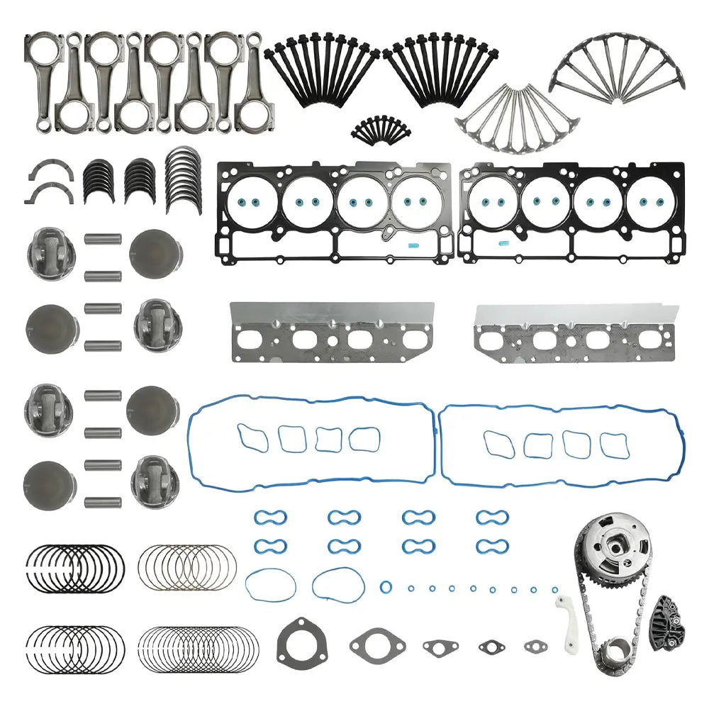 5.7L Hemi V8 Engine Overhaul Rebuild Kit with Pistons, Gaskets & Timing Chain