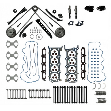 Ford 5.4L V8 Engine Rebuild Kit with Timing Chain, Gaskets, Valves & Bearings