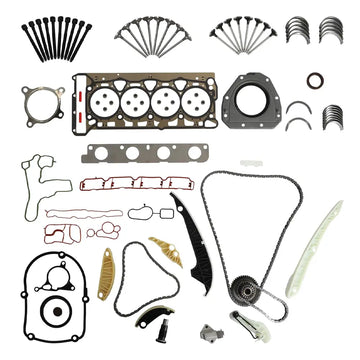 Complete EA888 Gen2 2.0T engine overhaul kit head gasket timing chain valves bearings full assembly
