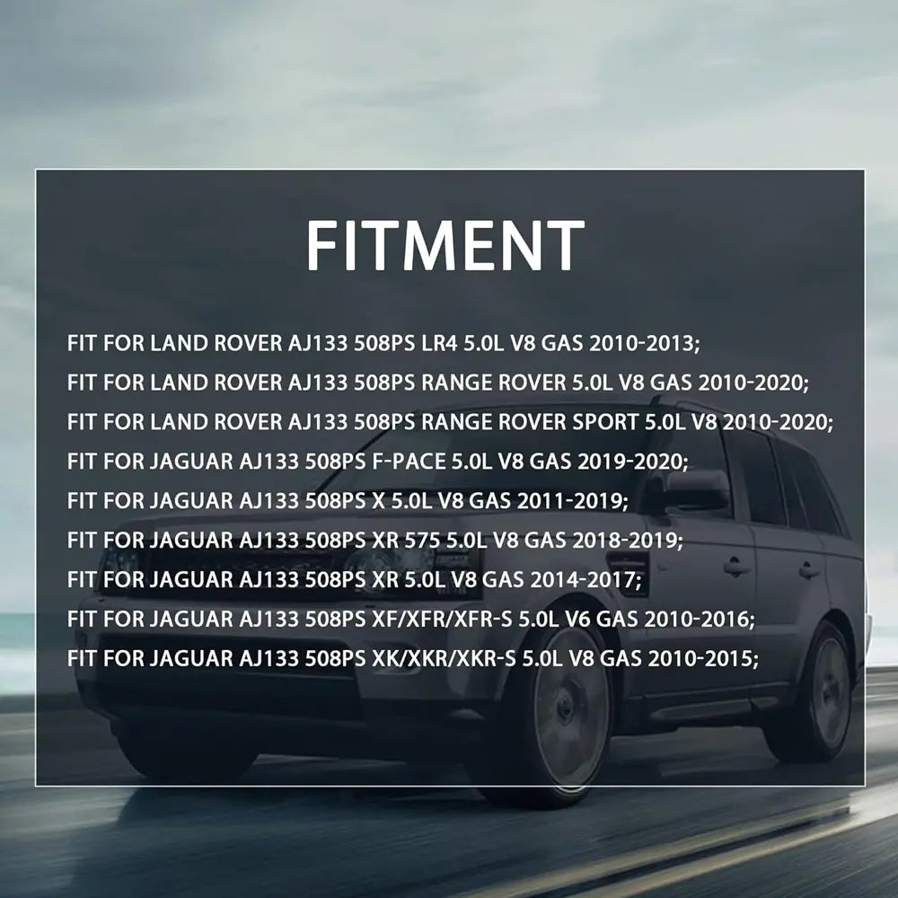 Vehicle Fitment Information For AJ133 5.0L V8 Engine Overhaul Rebuild Kit Land Rover Jaguar