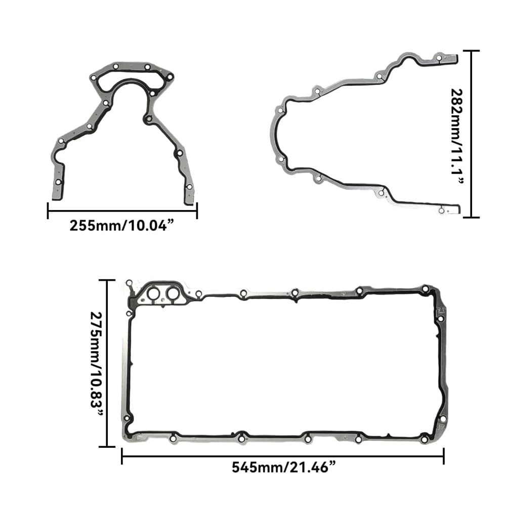 Lower gasket set for GM LS 4.8L 5.3L 5.7L 6.0L 6.2L V8 engines, compatible with Chevrolet, Buick, and GMC vehicles.