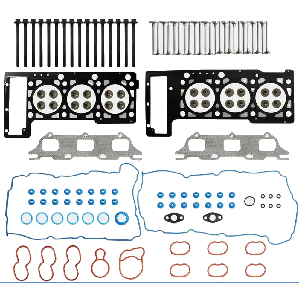 Full Cylinder Head Gasket Valve Cover Intake Exhaust Manifold Gasket Head Bolt Kit For Chrysler Dodge 2.7L V6