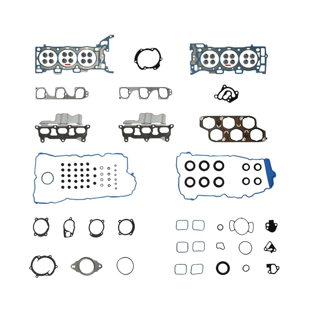 Full Engine Gasket Set with Oil Seals for GM 3.6L V6 DOHC, Includes Valve Cover Gaskets, Intake/Exhaust Manifold Seals