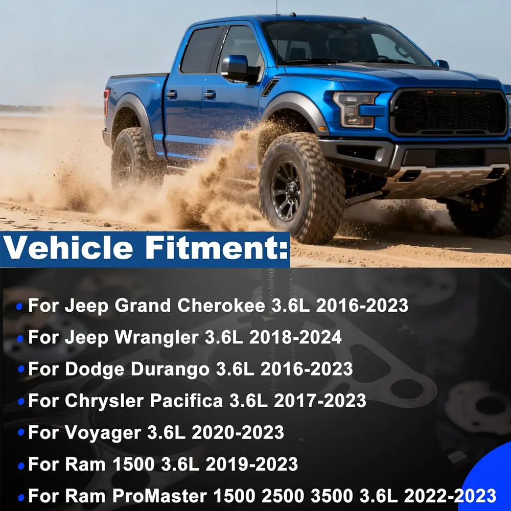 Vehicle Fitment for Jeep Grand Cherokee Wrangler Dodge Durango Chrysler Pacifica Ram 1500 3.6L 2016-2024