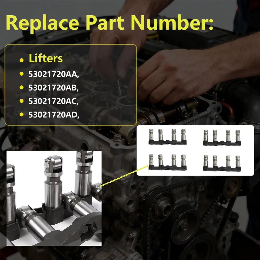 53021720AA hydraulic valve lifters MDS lifter assembly replacement for Dodge Ram Jeep 5.7L Hemi engines