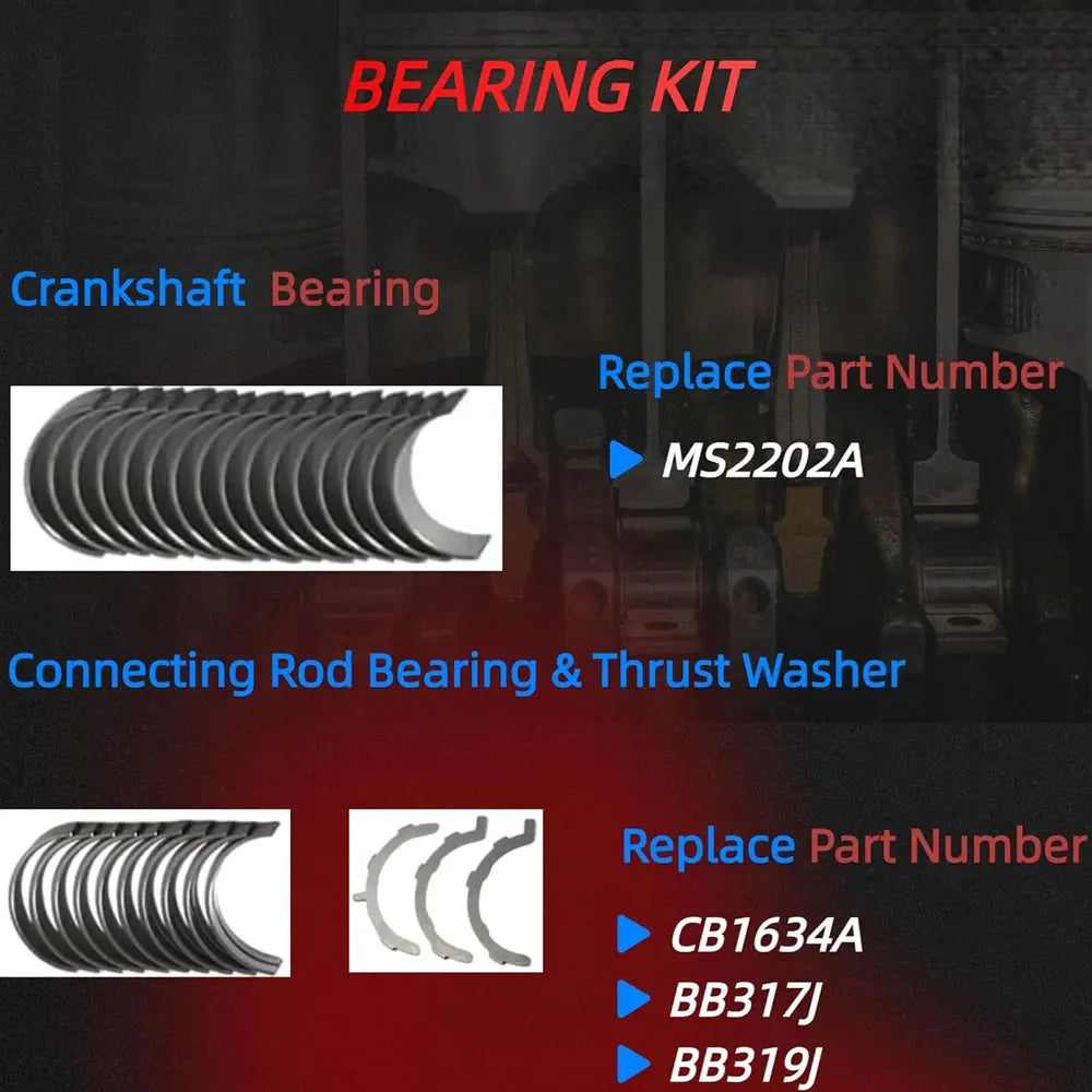 Ford 4.6L Crankshaft & Connecting Rod Bearing Kit MS2202A CB1634A