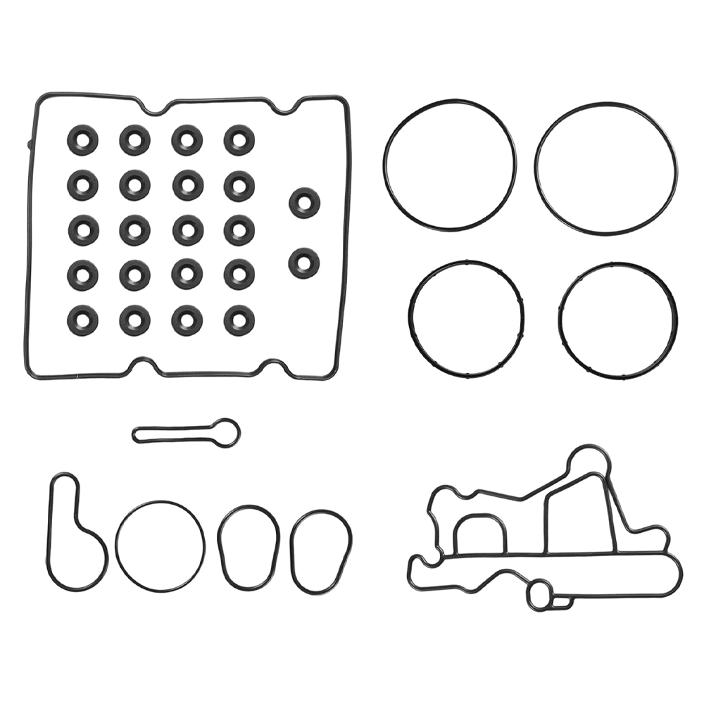 ford 6.0l  various O-rings and oil/water passage sealing gaskets, for sealing and leak-proof repair of engine valve covers, cylinder heads and other components.