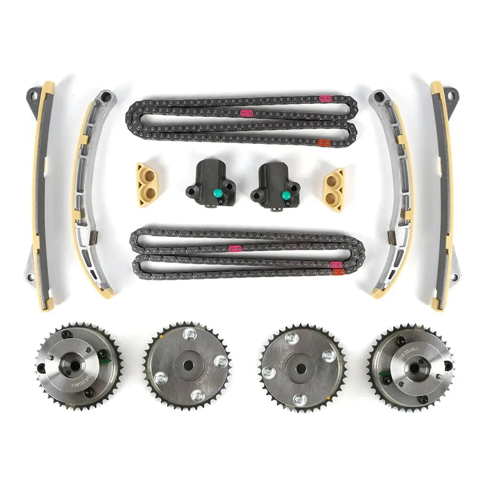 Complete Timing Chain Kit Replacement for Hyundai Kia 3.3L 3.8L V6 Engines - Includes Timing Chains, Sprockets, Tensioners, Guides, Fits Genesis, Azera, Santa Fe, Palisade, Cadenza, K900, Sorento, Stinger, Telluride