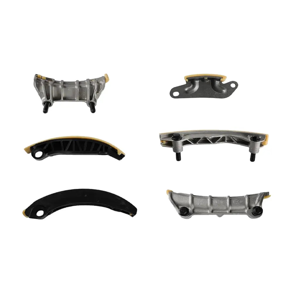 Set of 6 Engine Timing Chain Guide Rails & Shoes, Metal & Nylon Timing Chain Tensioner Parts for Automotive Engine Repair