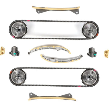 Timing Chain Kit for Hyundai Kia 3.3L 3.8L V6 Engine - Complete Timing Chain Set with Gears, Tensioners, Guides & Sprockets, Fits Genesis G70 G80 G90, Azera, Santa Fe, Palisade, Cadenza, K900, Sedona, Sorento, Stinger, Telluride